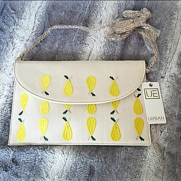 Urban Expressions Lemon Clutch NWT - Picture 2 of 7